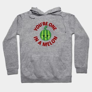 You're One In A Melon - Watermelon Pun Hoodie